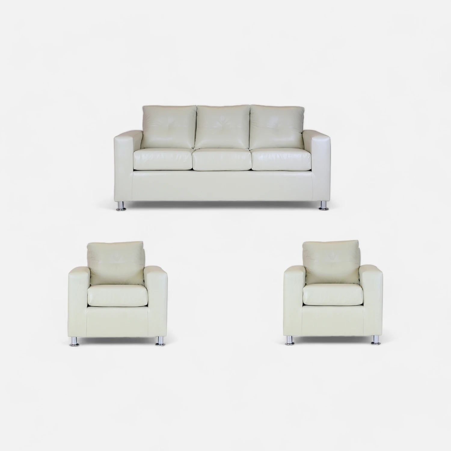 Living George 311 - Cuero Sintético Pu Beige
