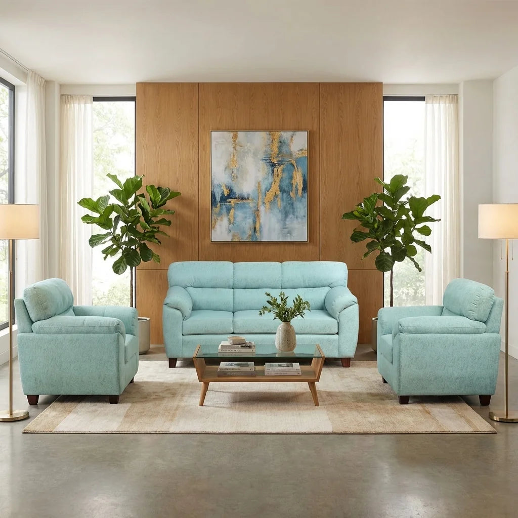 Living Ivannia 311 - Tela Lino Sidelli Verde Agua