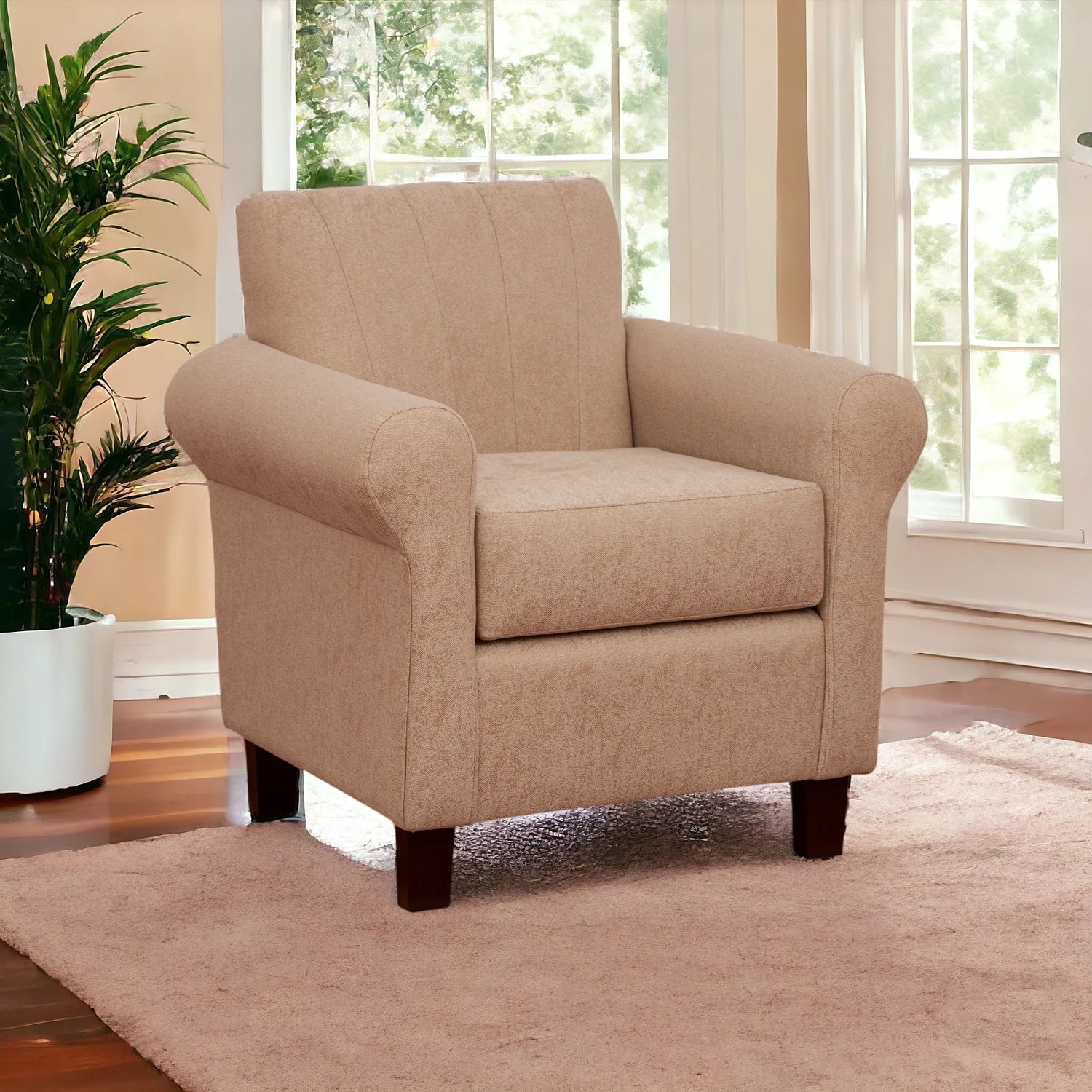 Poltrona Lucy - Tela Lino Sidelli Beige