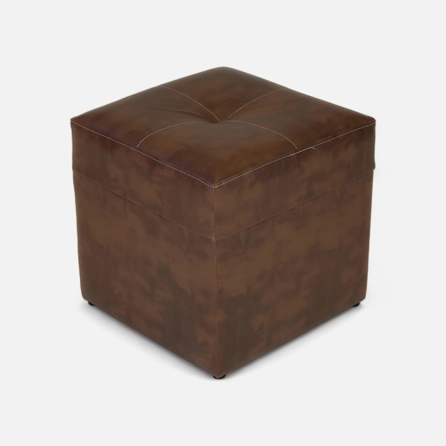 SIMPLIHOME Rockwood-Pouf a cubo con Vassoio Ottomano di stoccaggio, Metallo, Blu Scuro Invecchiato, 43 cm SIMPLIHOME Rockwood-Pouf a cubo con Vassoio Ottomano di stoccaggio, Metallo, Blu Scuro Invecchiato, 43 cm