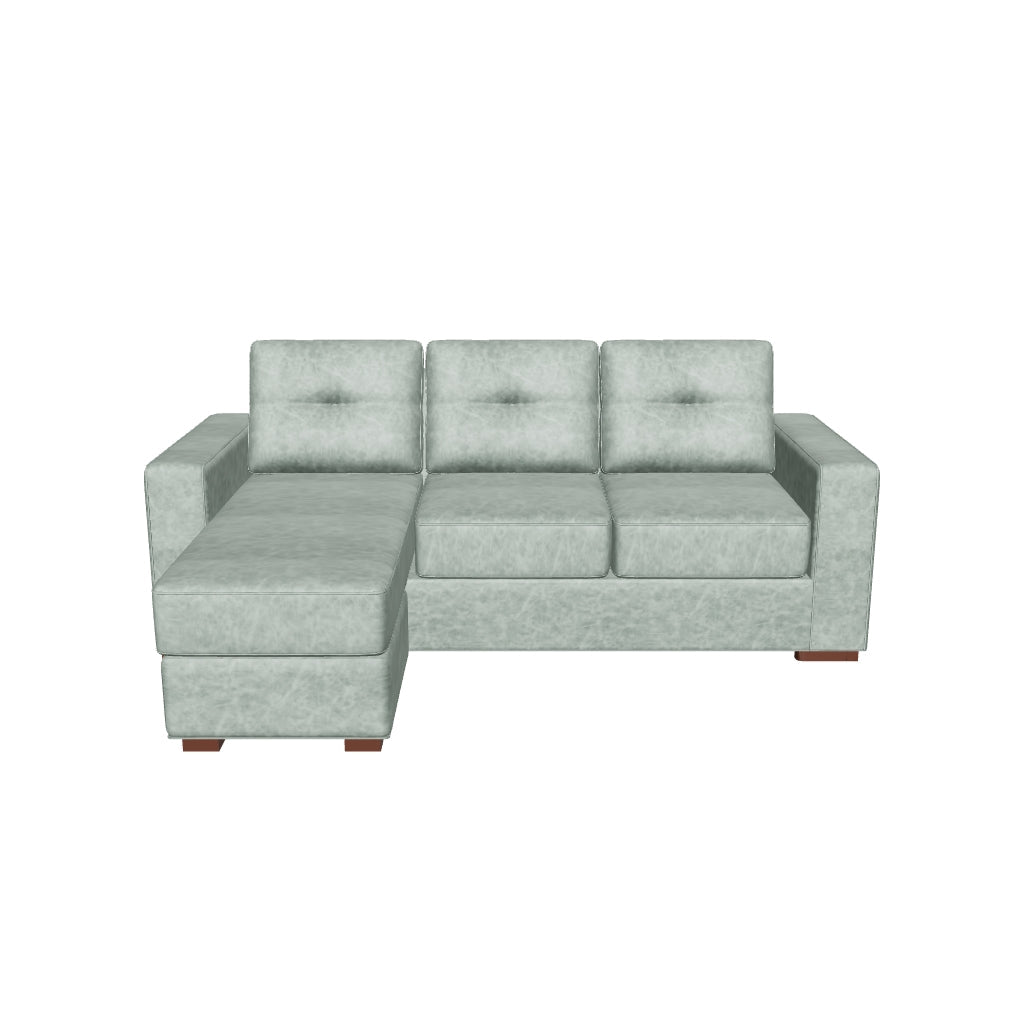 Modelo 3D Seccional Magic Cuero Sintético Auris Verde Agua