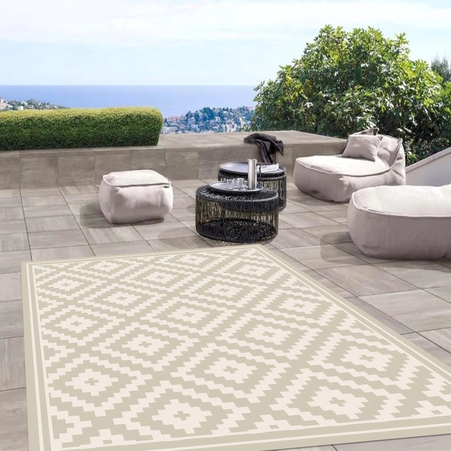 Alfombra Rombos Ceniza