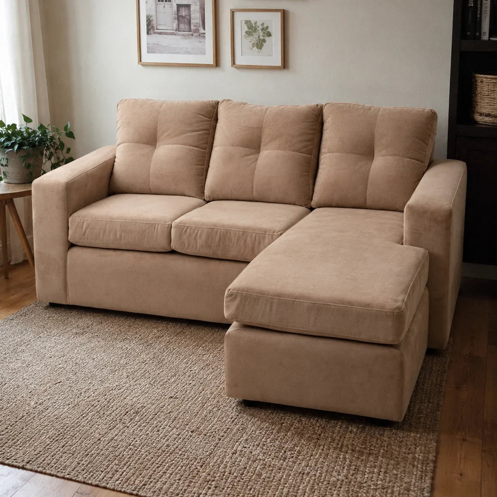 Seccional Emilia - Tela Felpa Beige