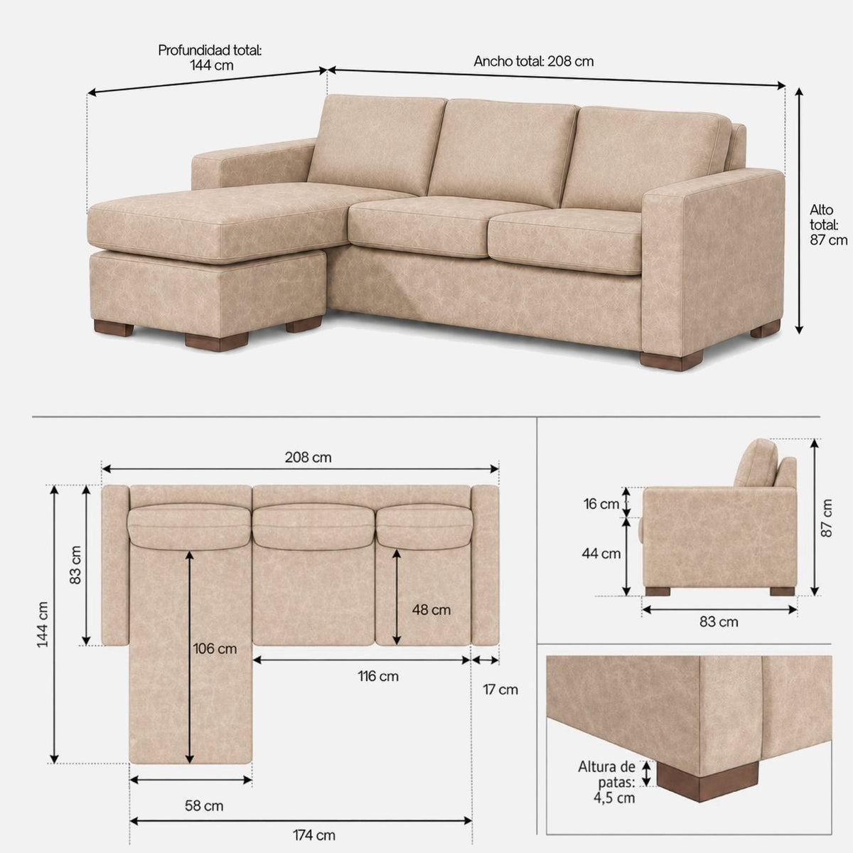 Comodidad del seccional Magic en casa | mueblesamerica.cl