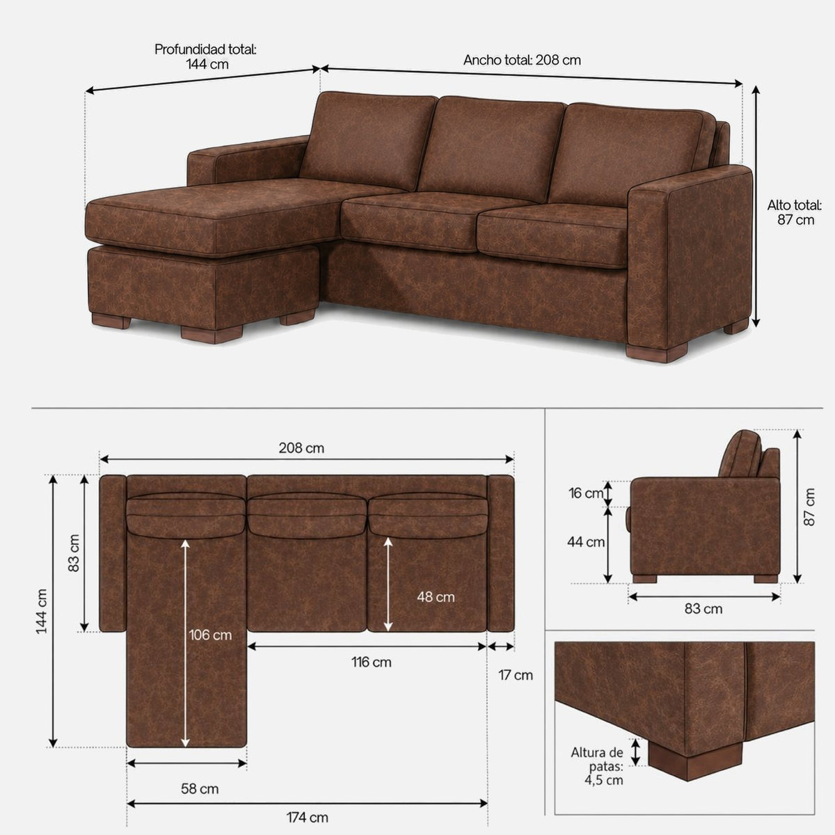 Comodidad del seccional Magic en casa | mueblesamerica.cl