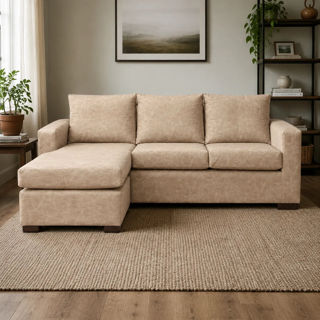 Seccional Magic - Cuero Sintético Auris Beige