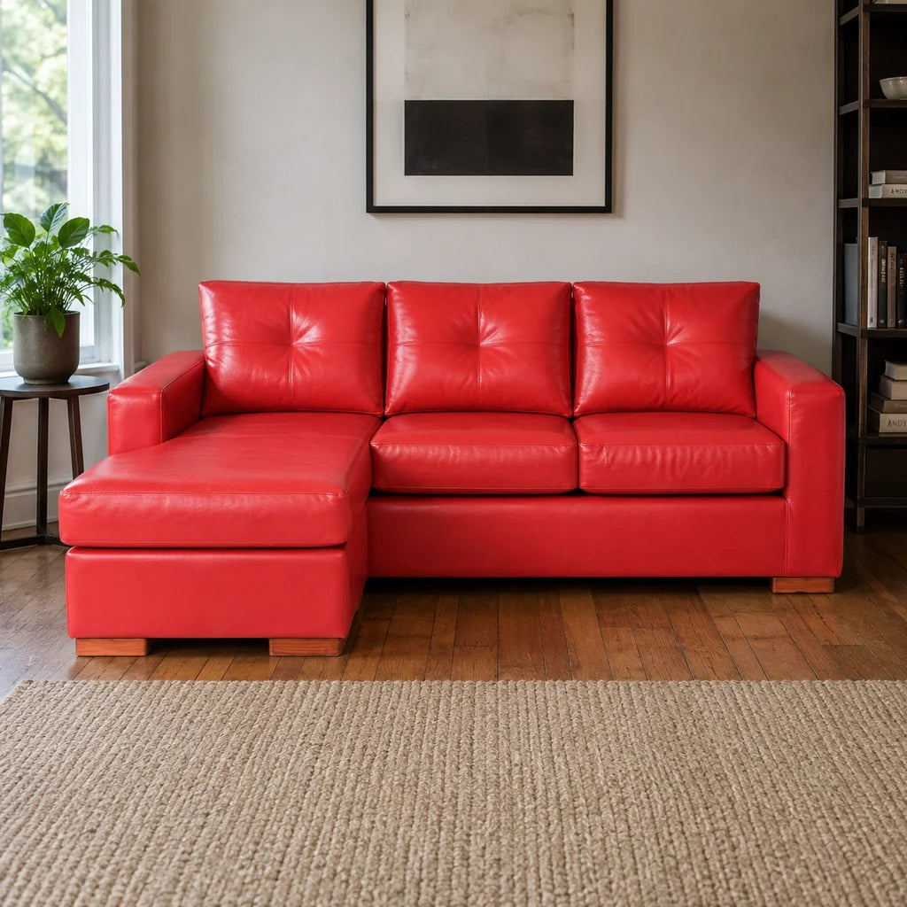 Seccional Magic - Cuero Sintético Pu Rojo