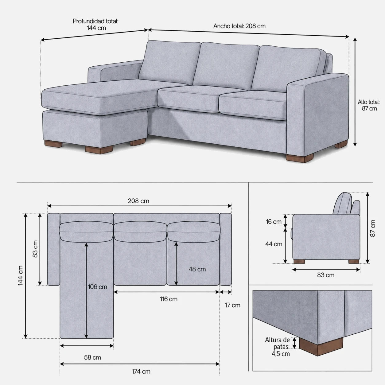 Versatilidad del seccional Magic | mueblesamerica.cl