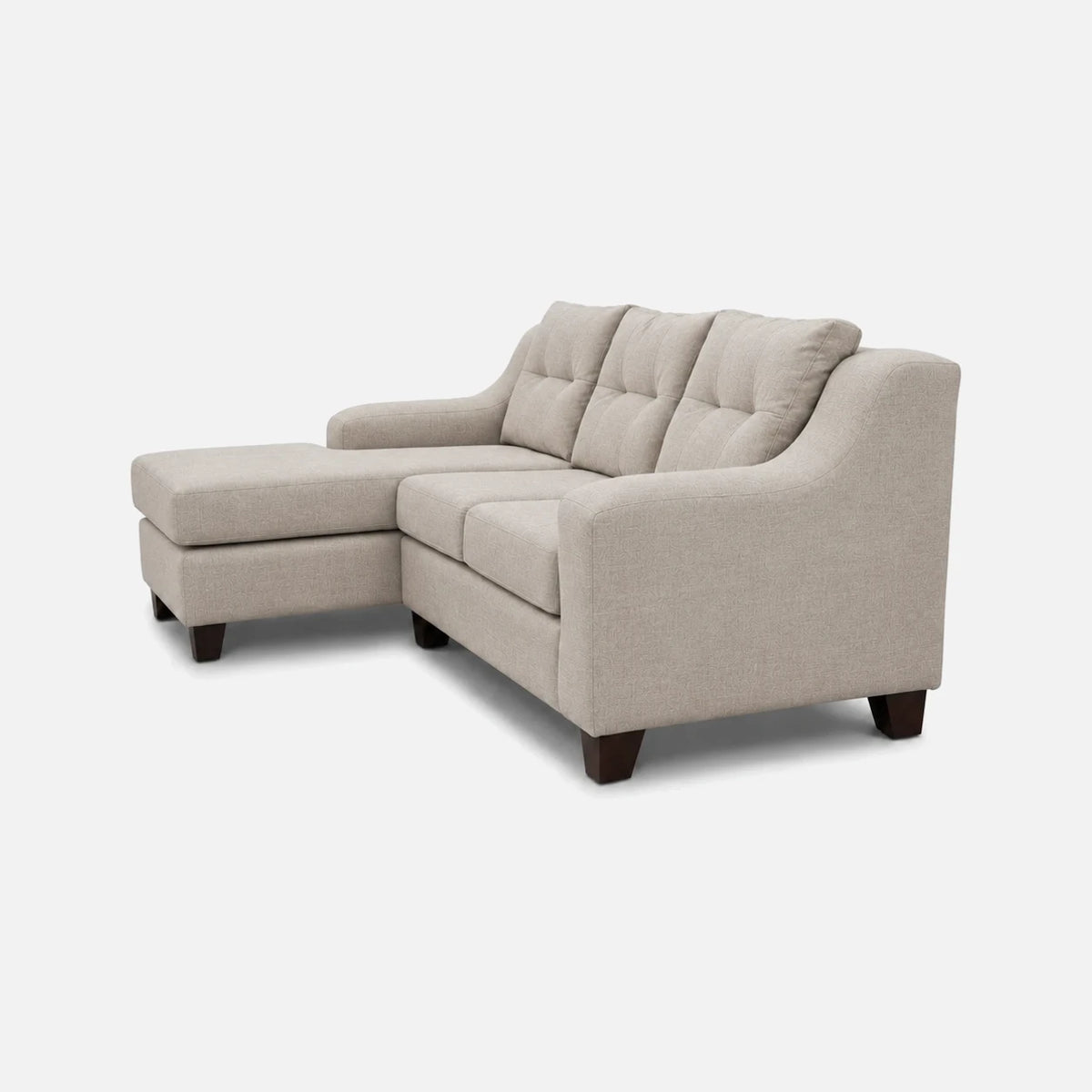Seccional Martina - Tela Lino Finesse Beige, perspectiva derecha
