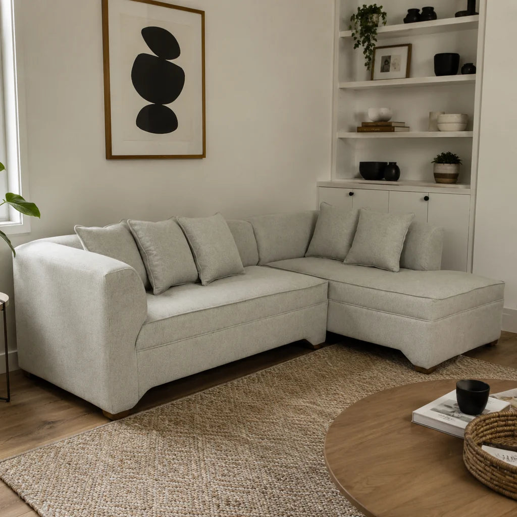 Seccional Metropolitan Derecho - Tela Lino Sidelli Verde Agua