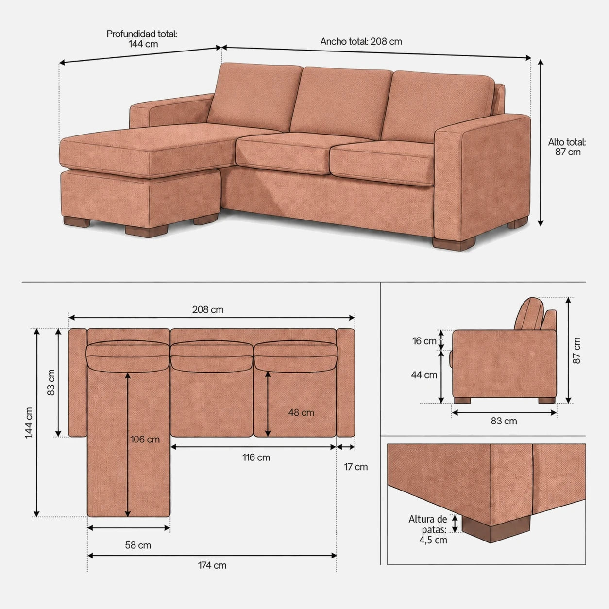 Versatilidad del seccional Magic en casa | mueblesamerica.cl