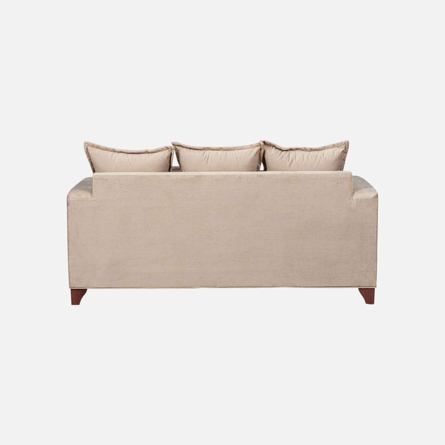 Sofá Isabella 3 Cuerpos - Tela Felpa Beige