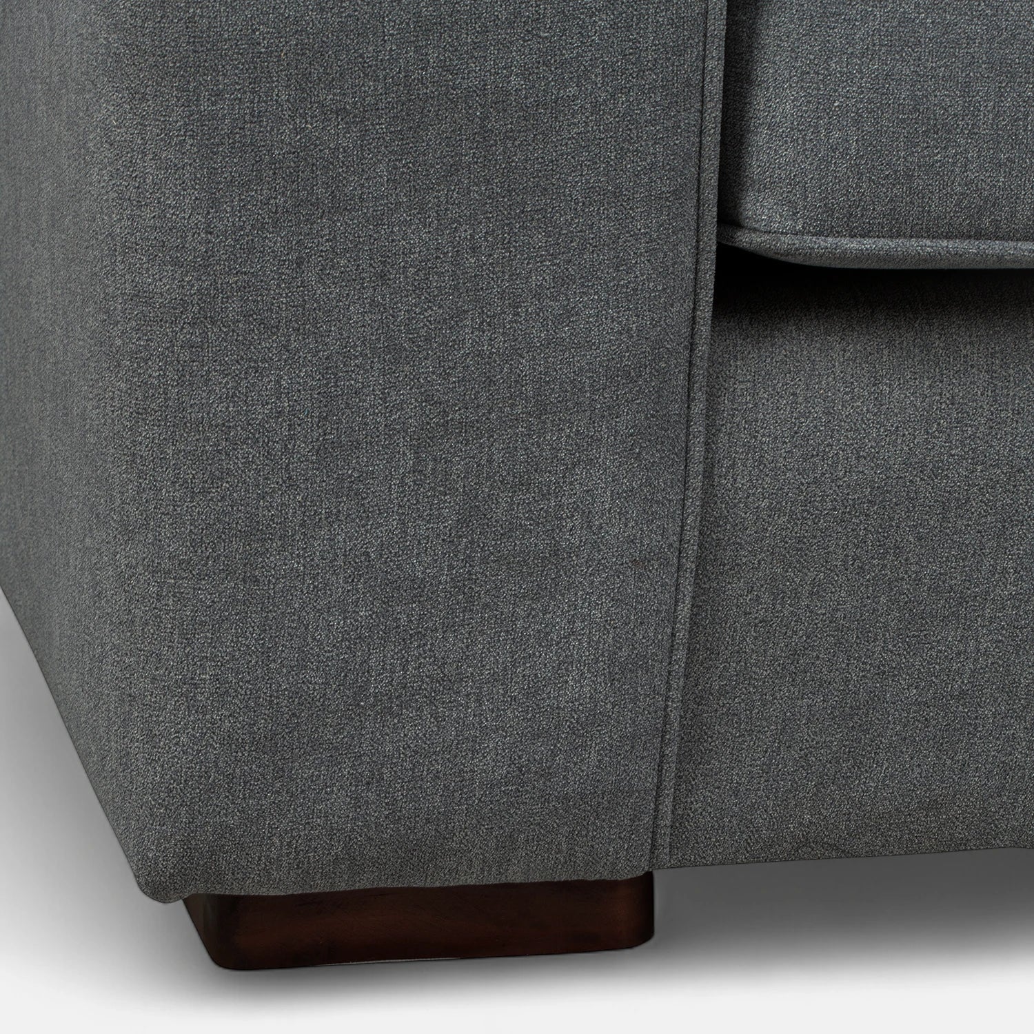 Sofá Monik 3 Cuerpos - Tela Lino Finesse Gris Medio