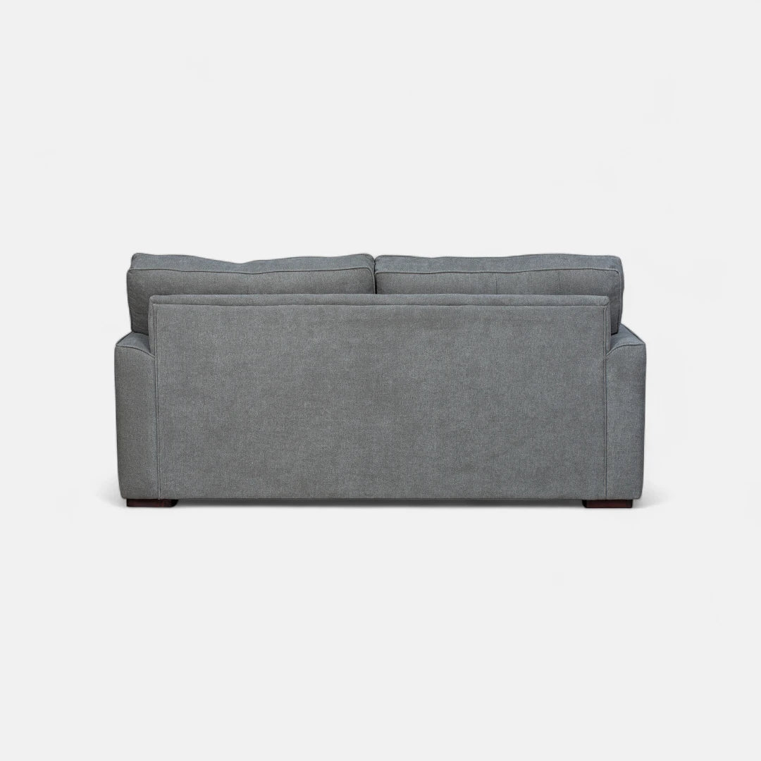 Sofá Monik 3 Cuerpos - Tela Lino Finesse Gris Neutro