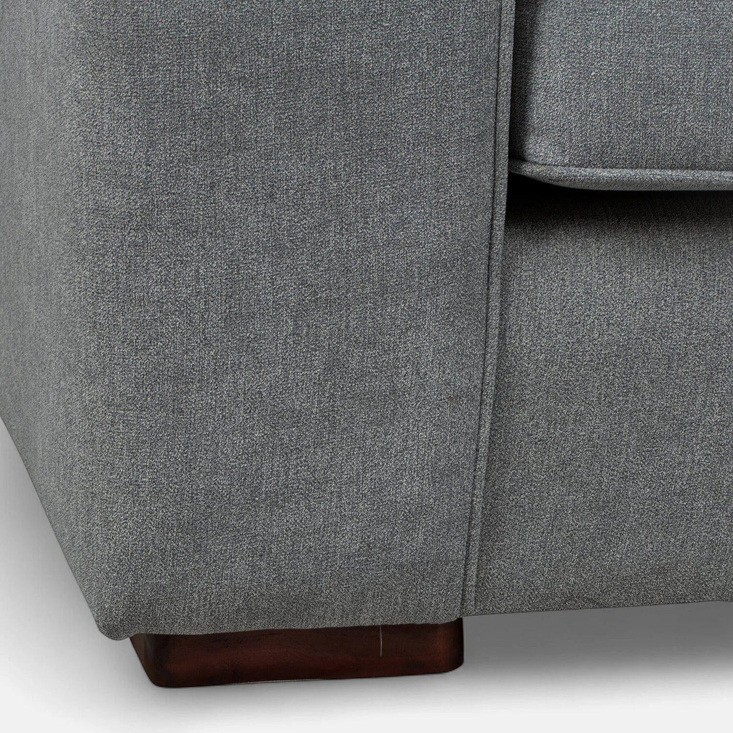 Sofá Monik 3 Cuerpos - Tela Lino Finesse Gris Neutro