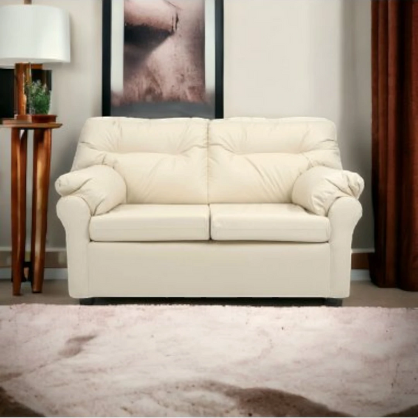 Sofá América 2 Cuerpos - Cuero Sintético Pu Beige