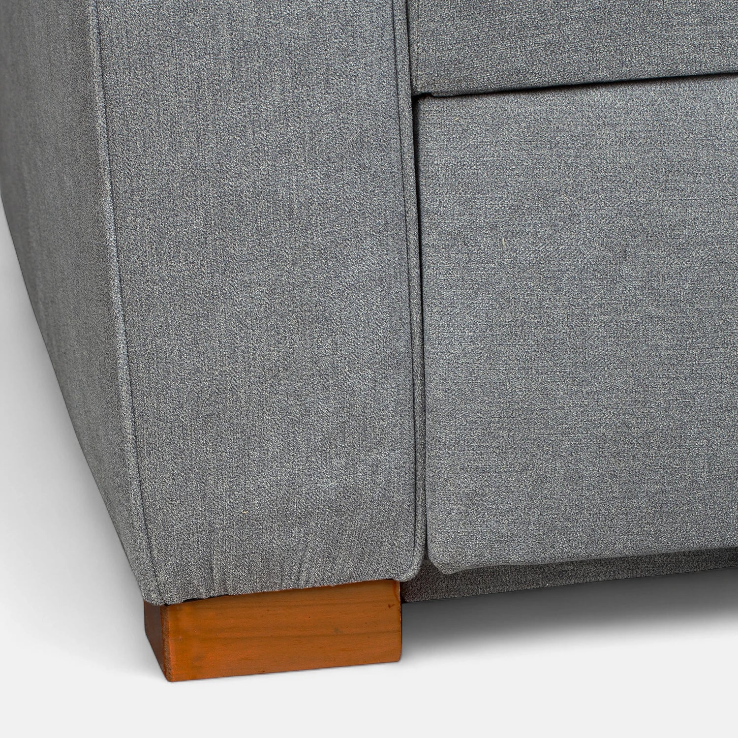 Sofá Cama Amelia Baúl Derecho - Tela Lino Finesse Gris Neutro