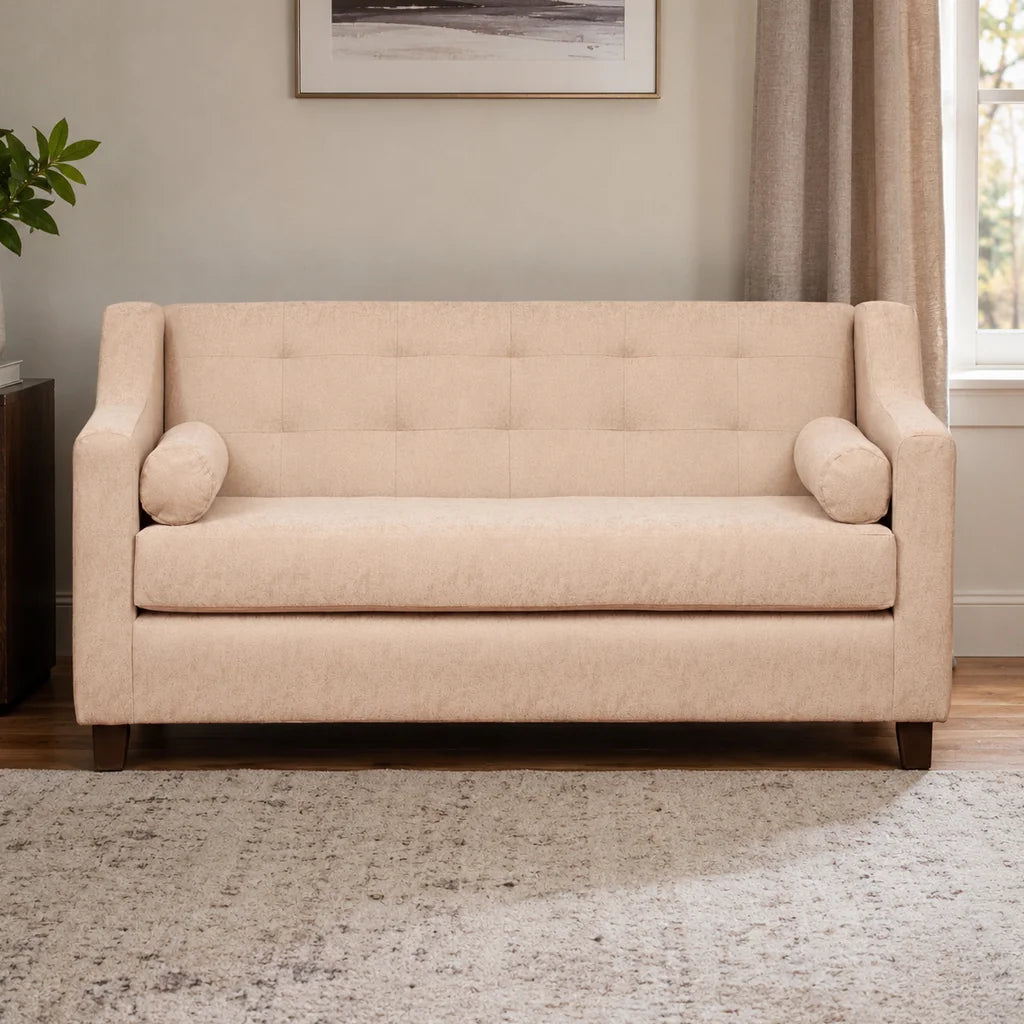 Sofá Eliff 3 Cuerpos - Tela Lino Sidelli Beige