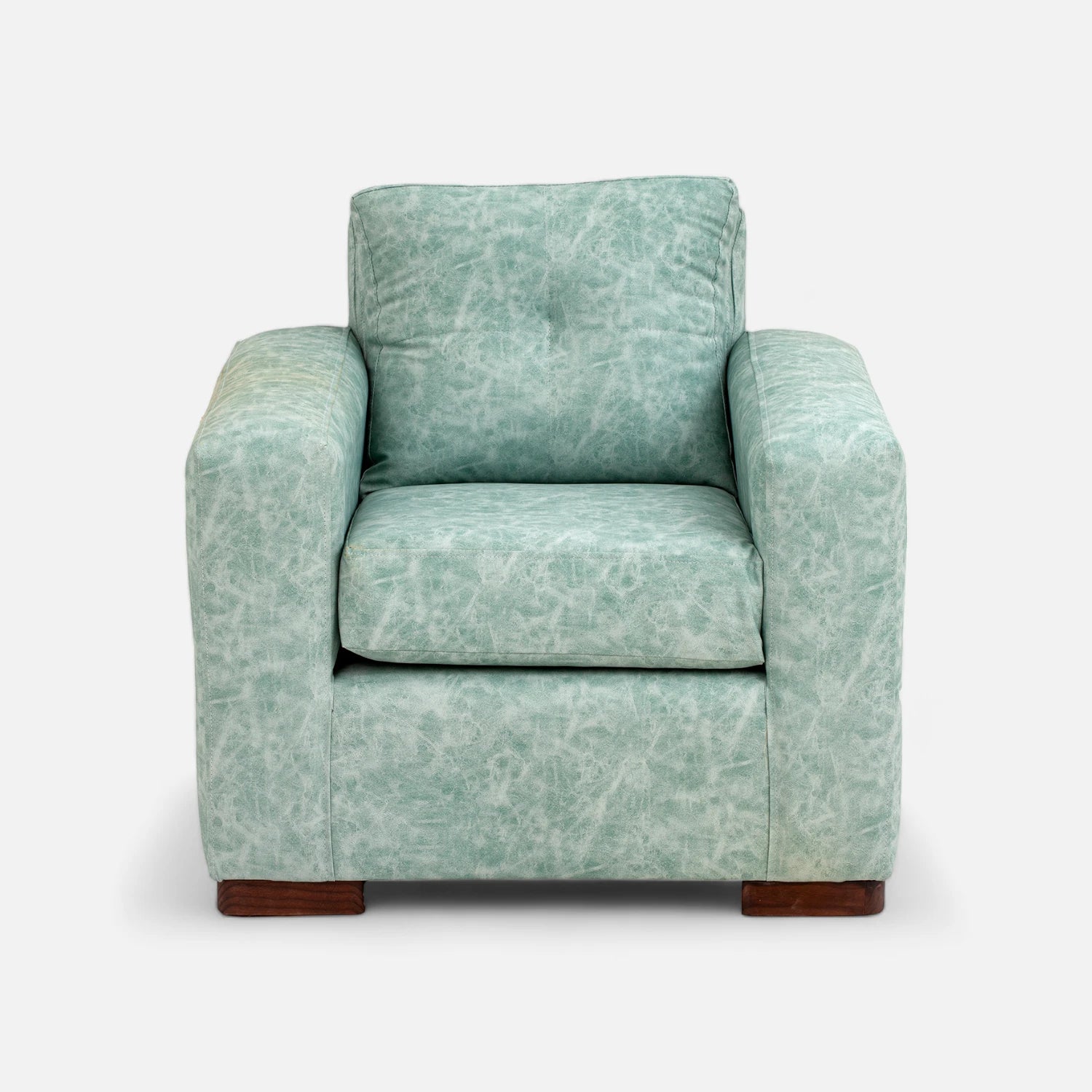 Living Franco 311 - Cuero Sintético Auris Verde Agua
