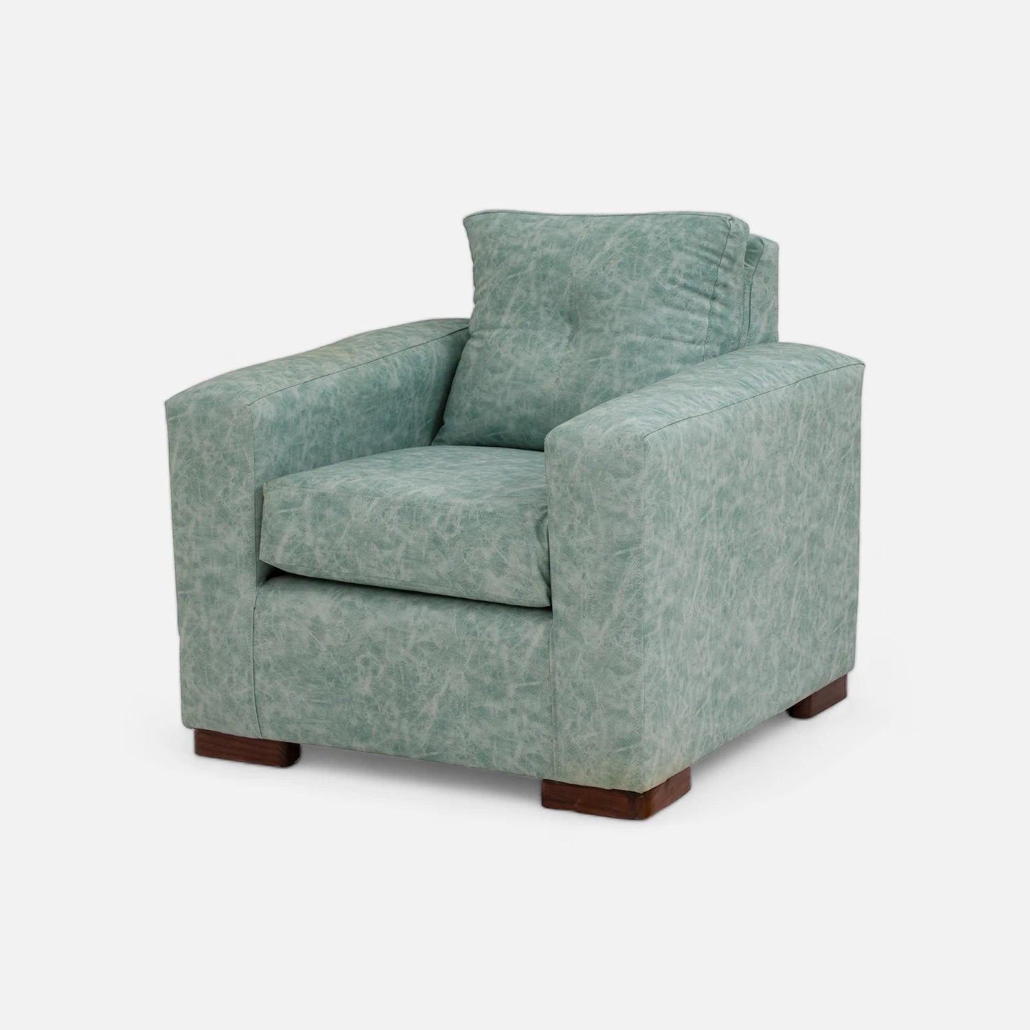 Living Franco 311 - Cuero Sintético Auris Verde Agua