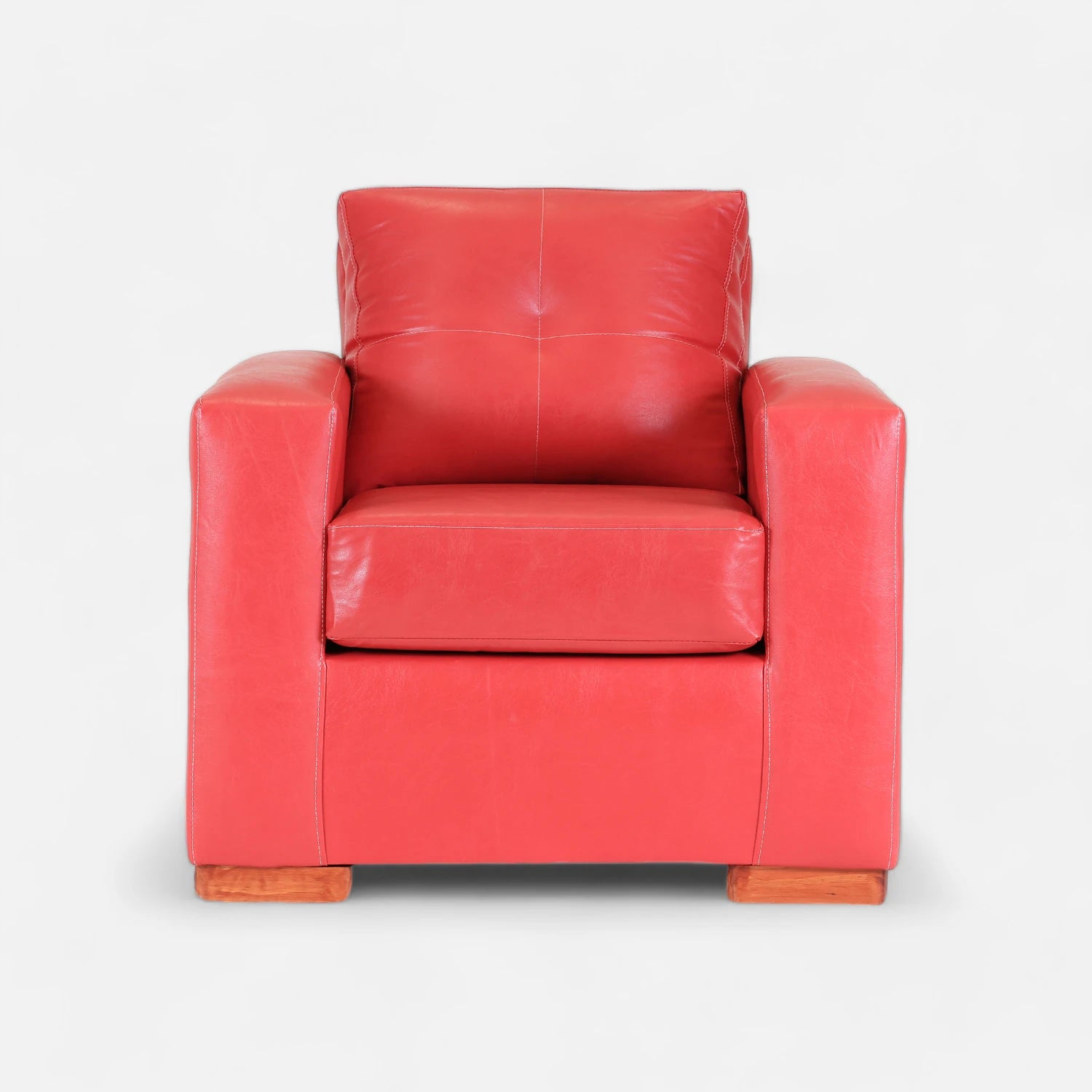 Living Franco 321 - Cuero Sintético Pu Rojo