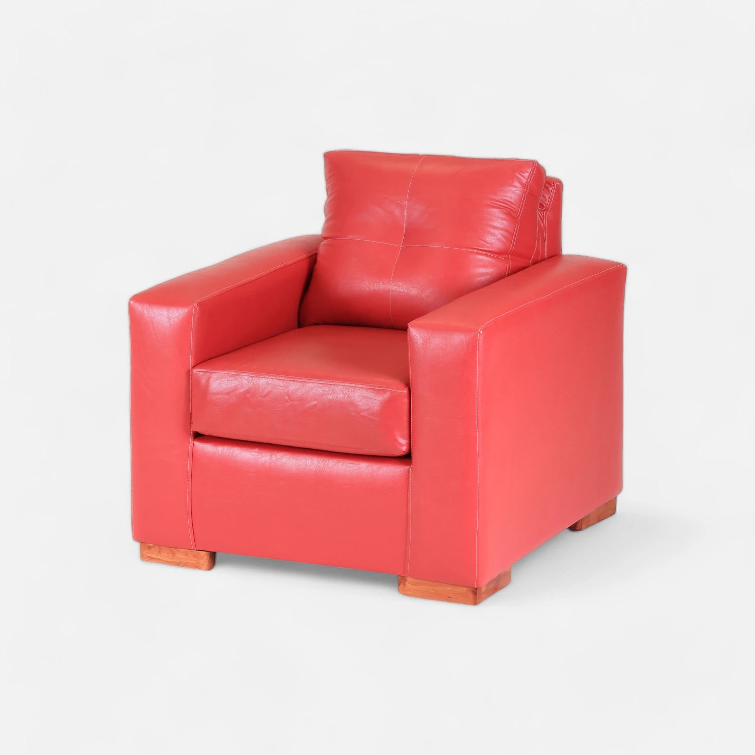 Living Franco 321 - Cuero Sintético Pu Rojo