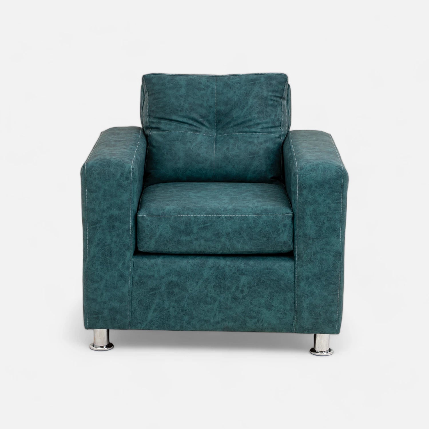 Living George 311 - Cuero Sintético Auris Azul Petróleo