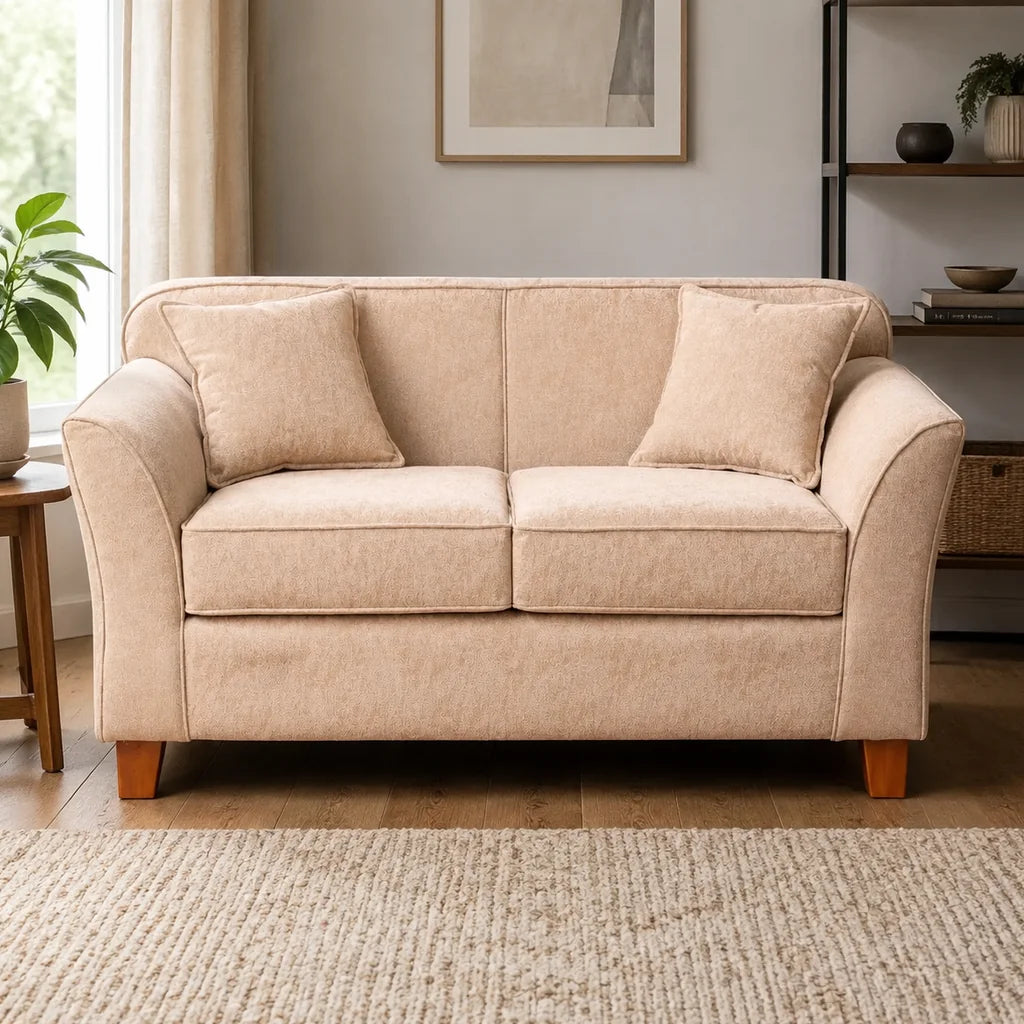 Sofá Lady 2 Cuerpos - Tela Lino Sidelli Beige