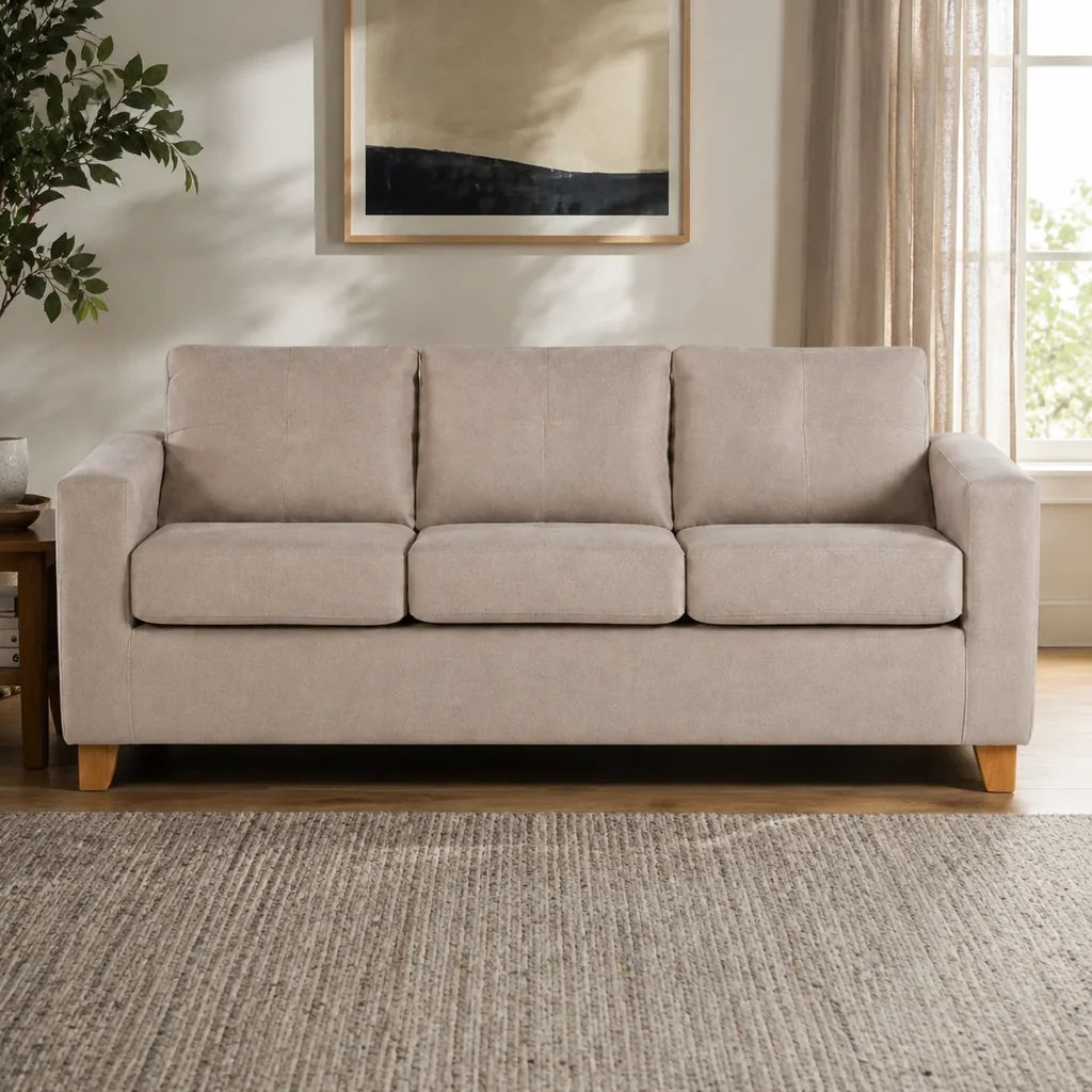 Sofá Magic 3 Cuerpos - Tela Lino Beige