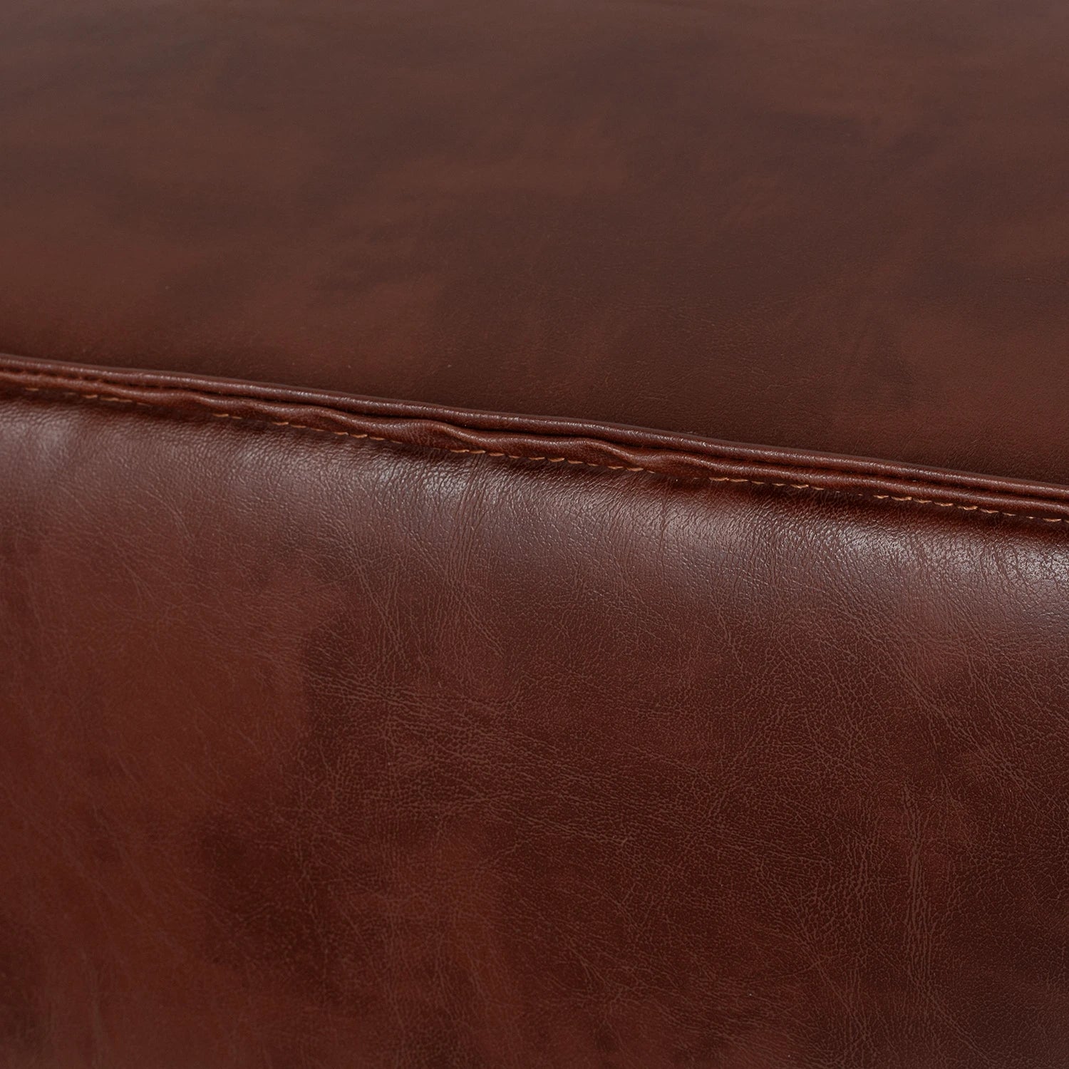 Sofá Modular 3 Cuerpos - Cuero Reconstituido Habano