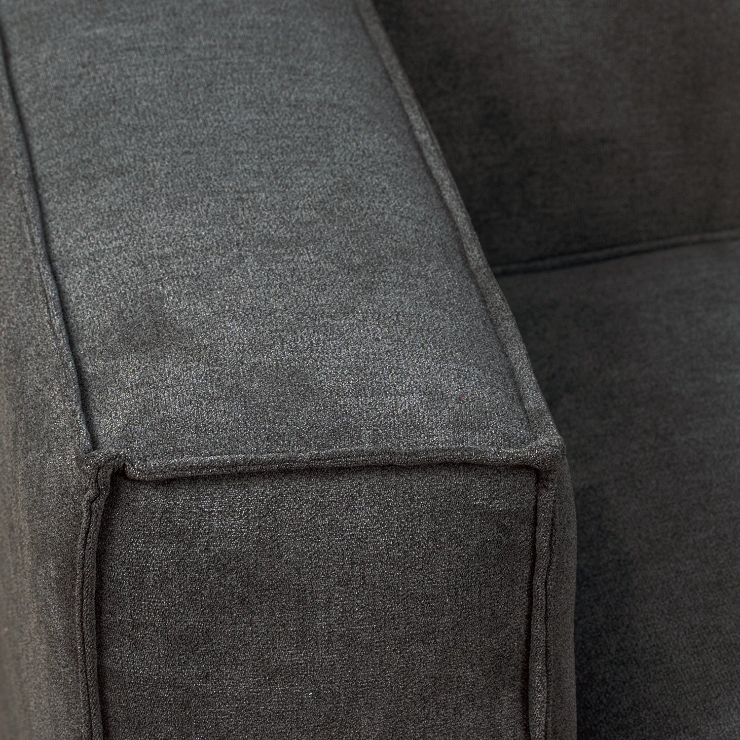 Sofá Cama Amelia Baúl Izquierdo - Tela Lino Finesse Gris Medio