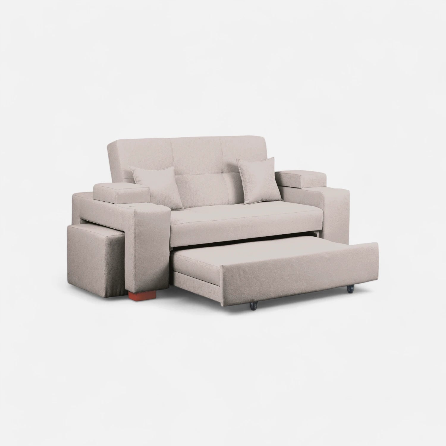 Sofá Cama Romeo - Tela Lino Bahía Beige