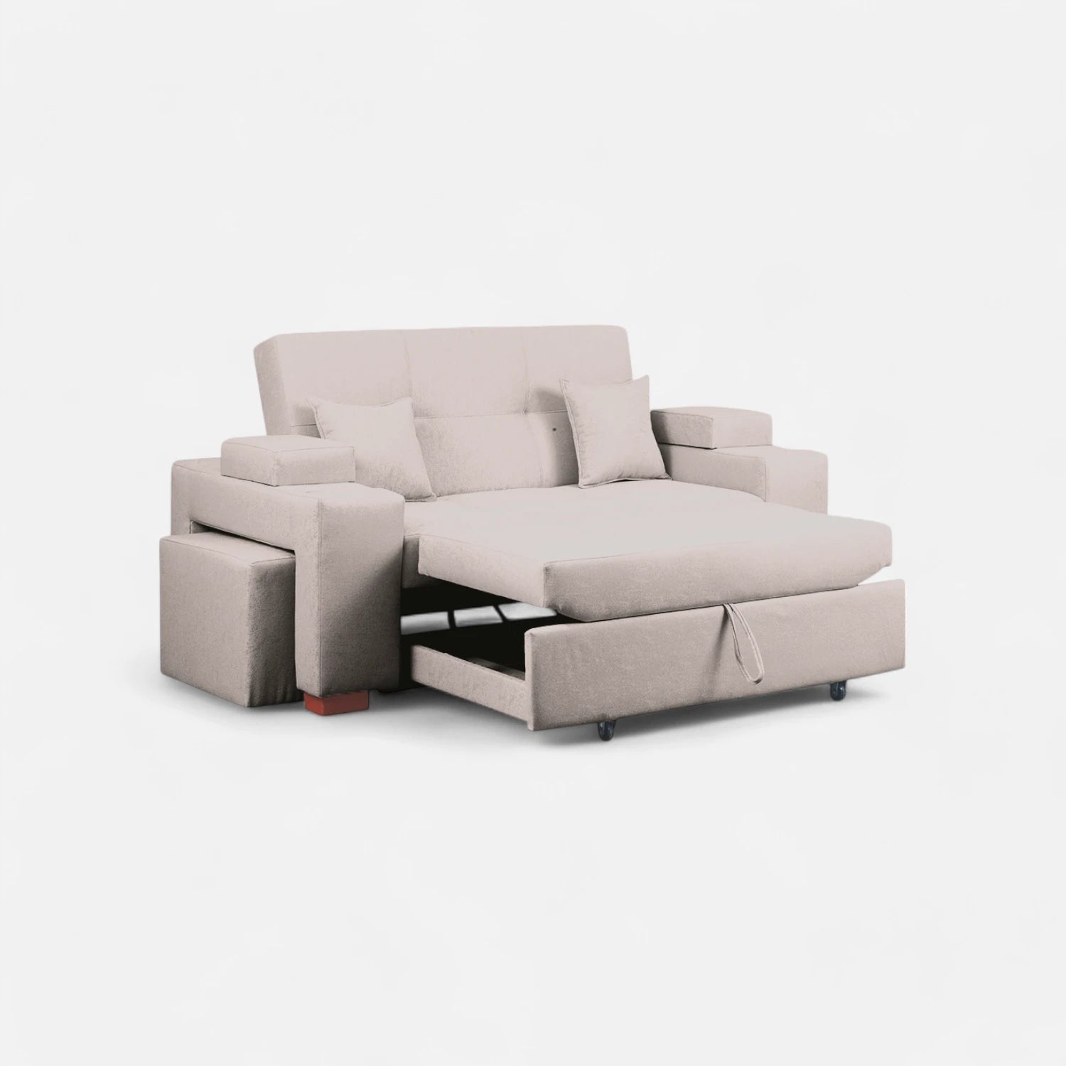 Sofá Cama Romeo - Tela Lino Bahía Beige