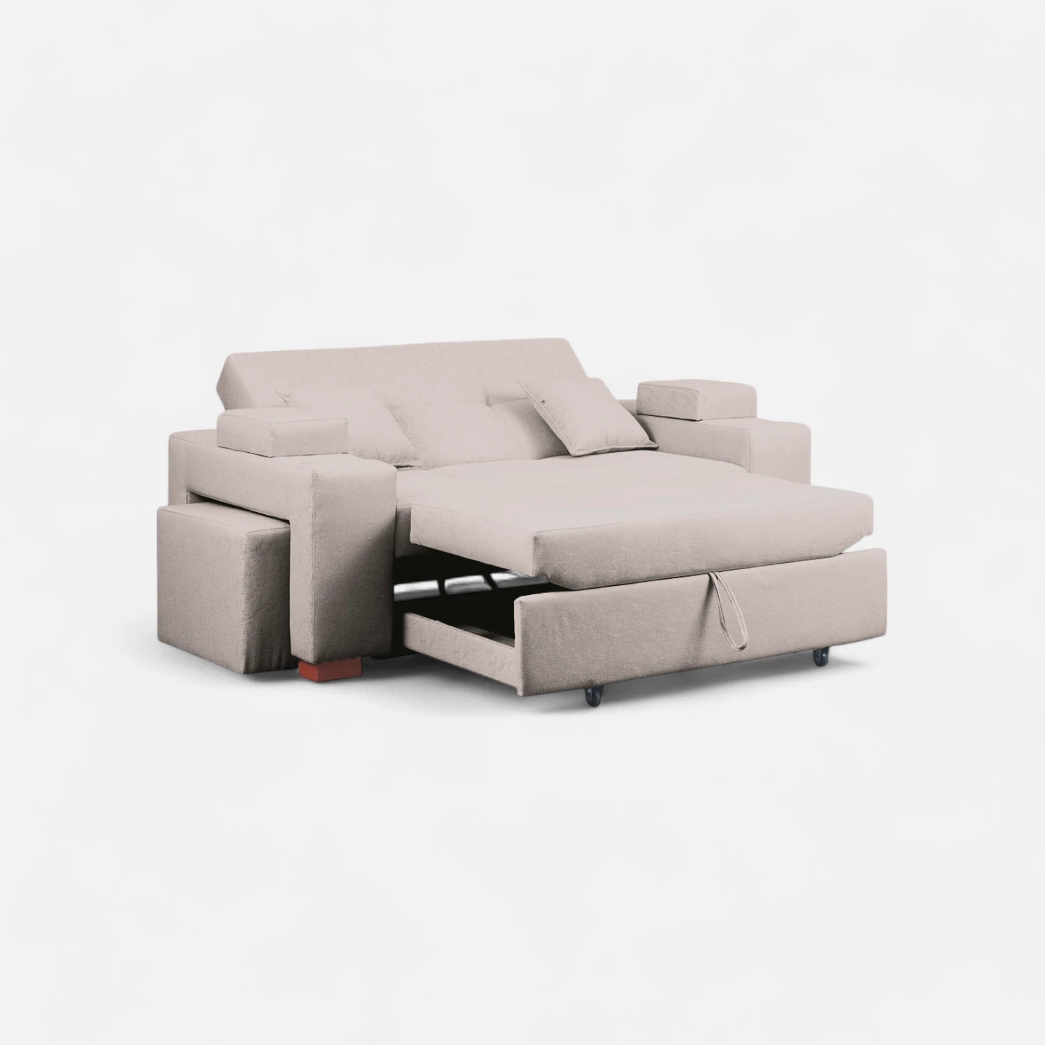 Sofá Cama Romeo - Tela Lino Bahía Beige