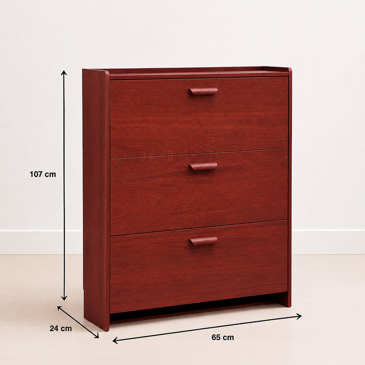 Zapatero de madera 3 niveles - imagen 4